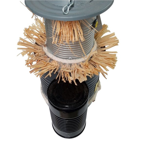 Folk Art Tin Man Scarecrow Sculpture Wizard Of Oz SHORT Recycled Robot Vintage 1 - Picture 11 of 15